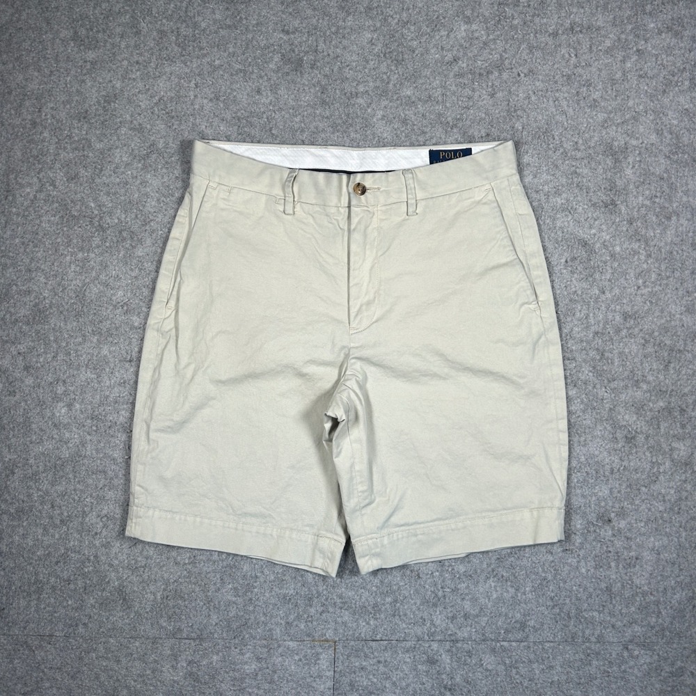 Polo Ralph Lauren Shorts Mens 29 Khaki Stretch Classic Fit Chino Preppy